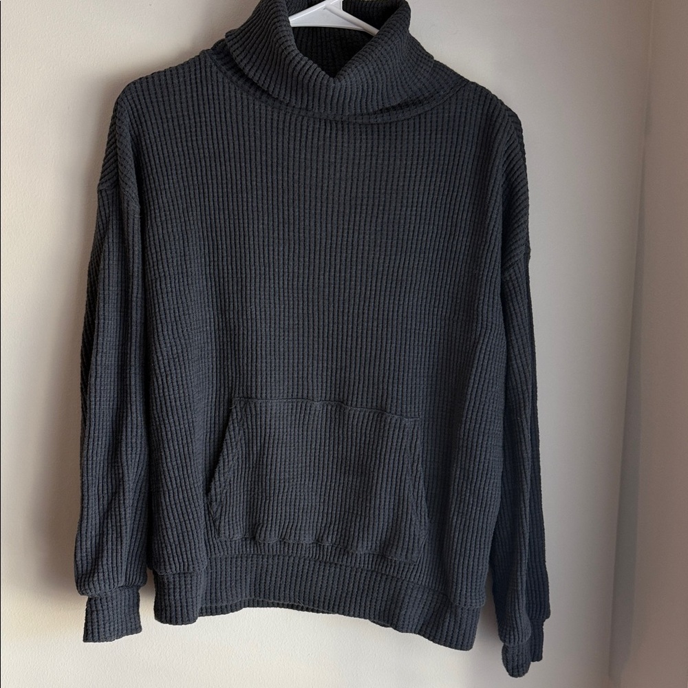 GAP Charcoal Ribbed Sweater